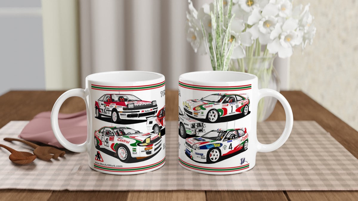 Toyota Rally Car Art Mug