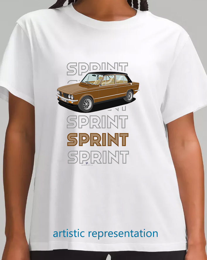 Triumph Dolomite Sprint in Brown Art T Shirt (Words)