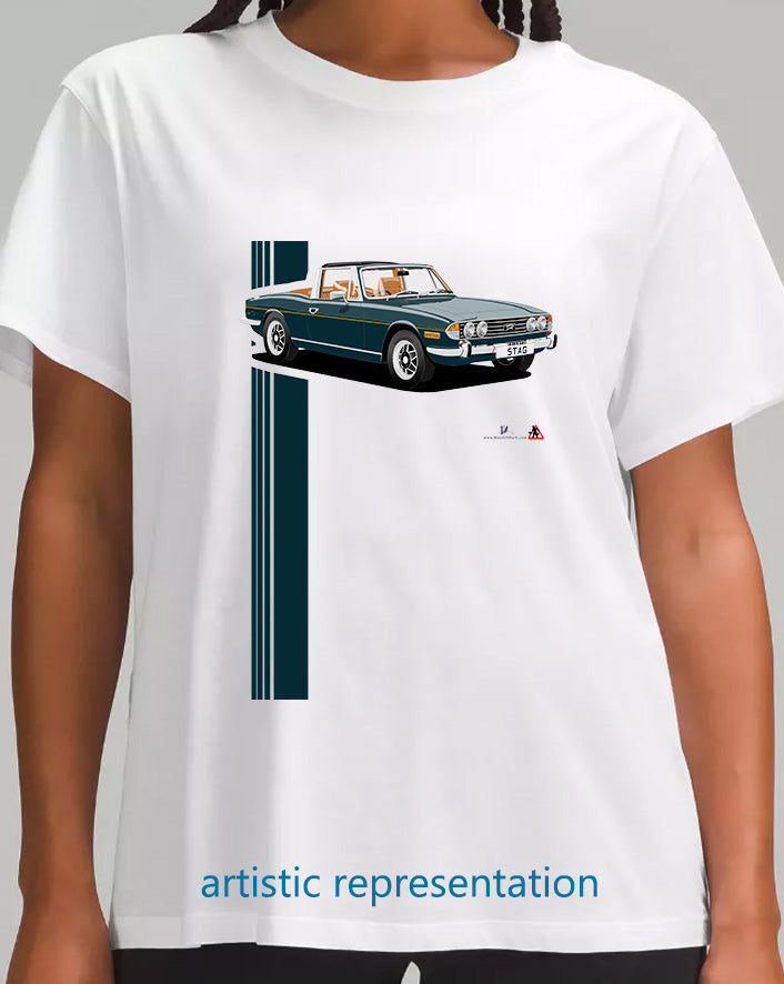 Triumph Stag in Mallard and Tan T Shirt