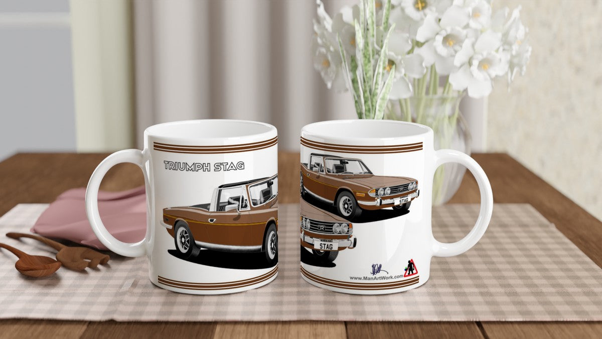 Triumph Stag M Brown and Black Car Mug
