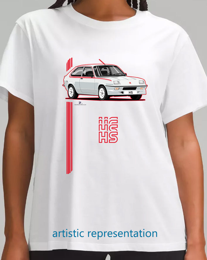 Vauxhall Chevette HS on White T Shirt
