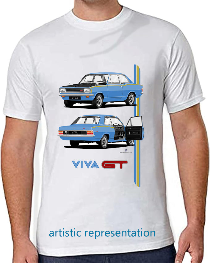 Vauxhall Viva HB GT in Blue T Shirt