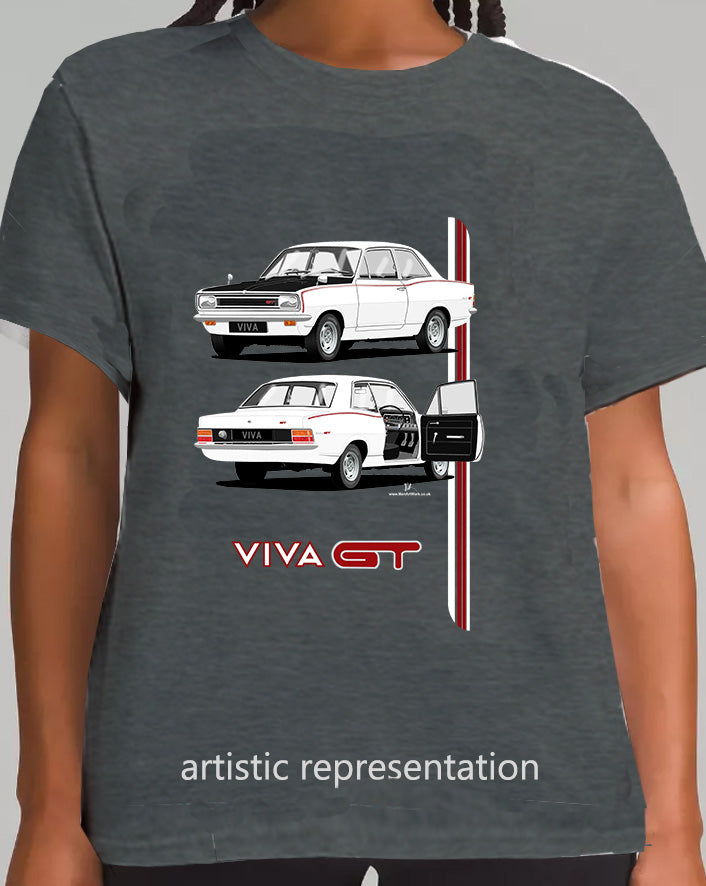 Vauxhall Viva HB GT Mk1 in White T Shirt