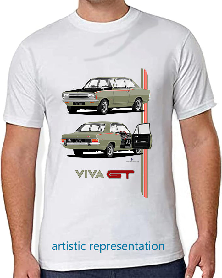 Vauxhall Viva HB GT in Yellow T Shirt