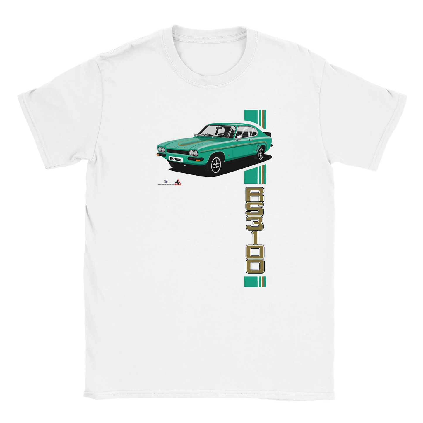 Ford Capri Mk1 RS3100 in Green T Shirt