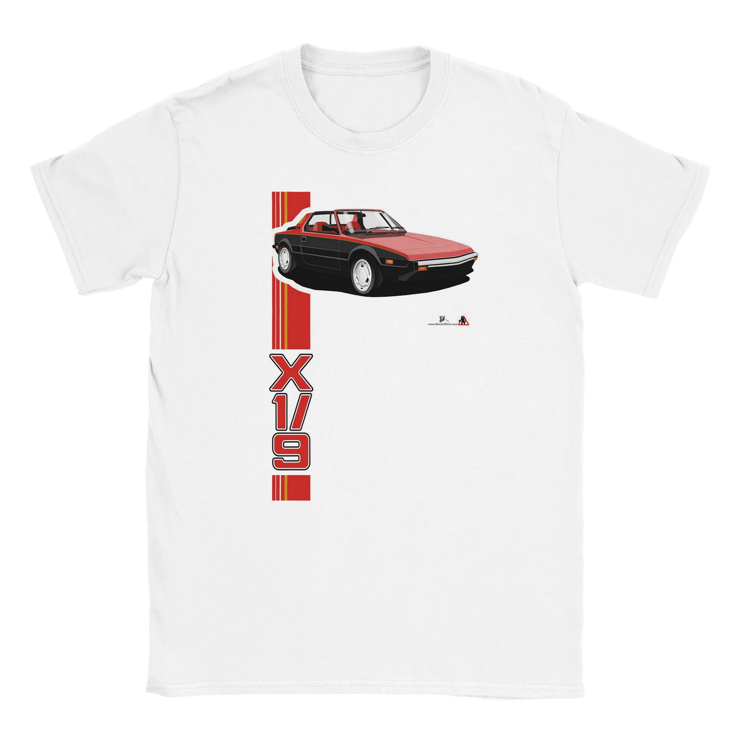 Bertone Fiat X19 in Red-Black T Shirt