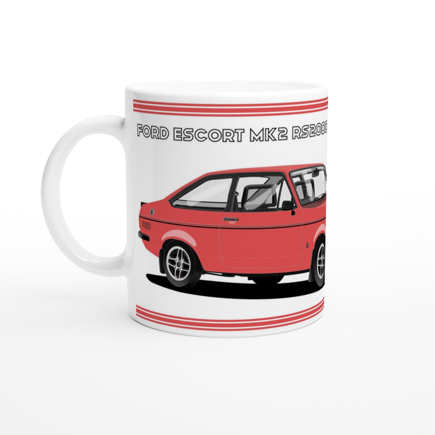 Ford Escort Mk2 RS2000 Mug (Signal Red Car) Mug