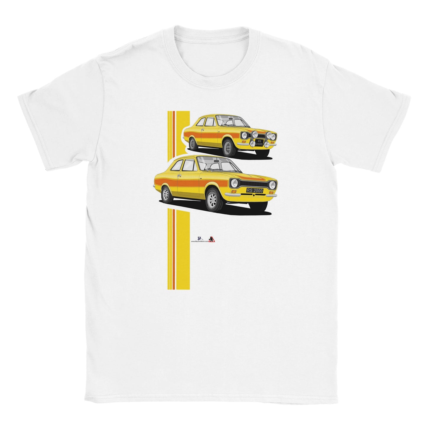 Ford Escort Mk1 RS2000 in Yellow T Shirt