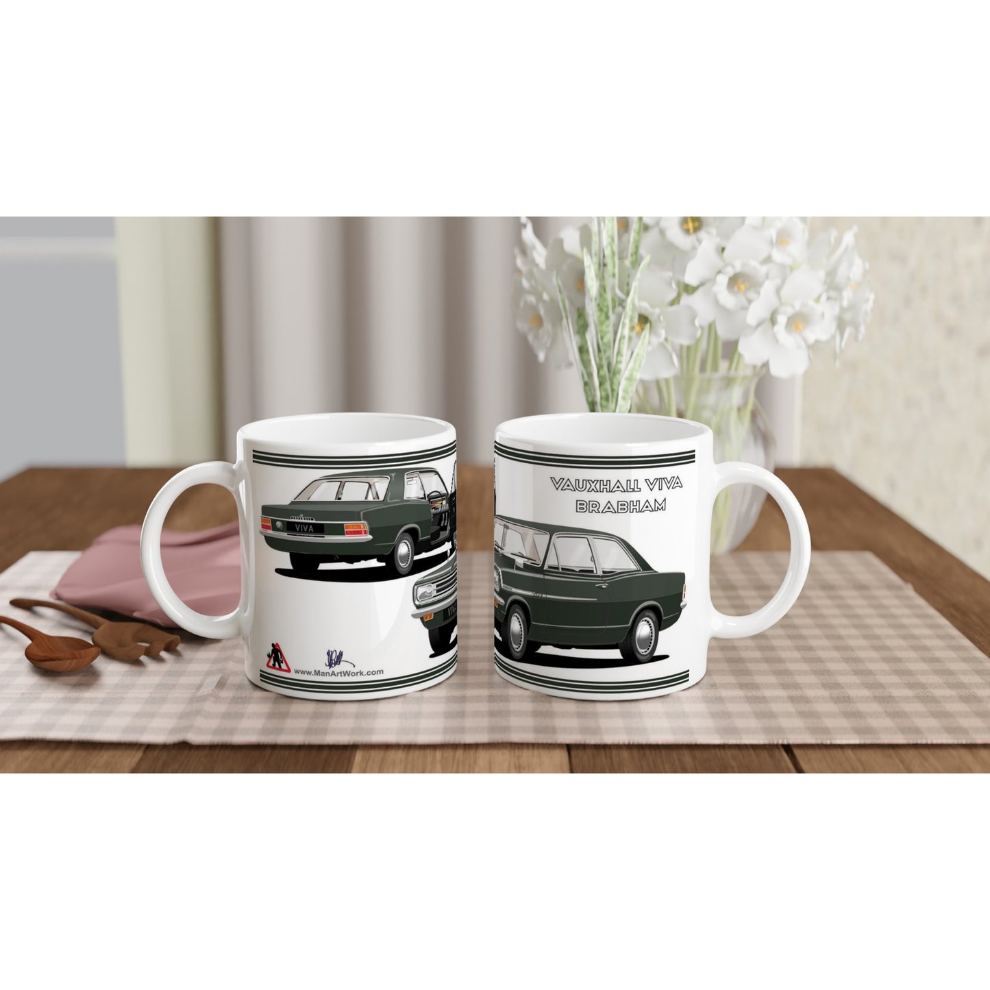 Vauxhall Viva HB Brabham in Green Car Mug