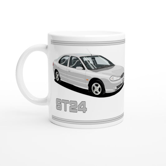 Ford Mondeo ST24 Hatchback in Silver Art Mug