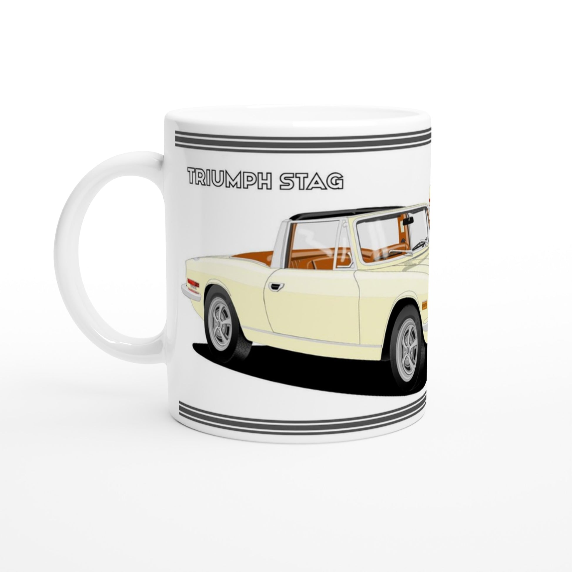 Triumph Stag Jasmine and Tan Car Mug - Federal