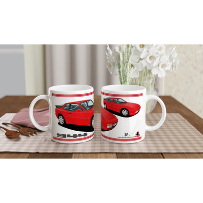Porsche 944 MK2 in Red Art Mug