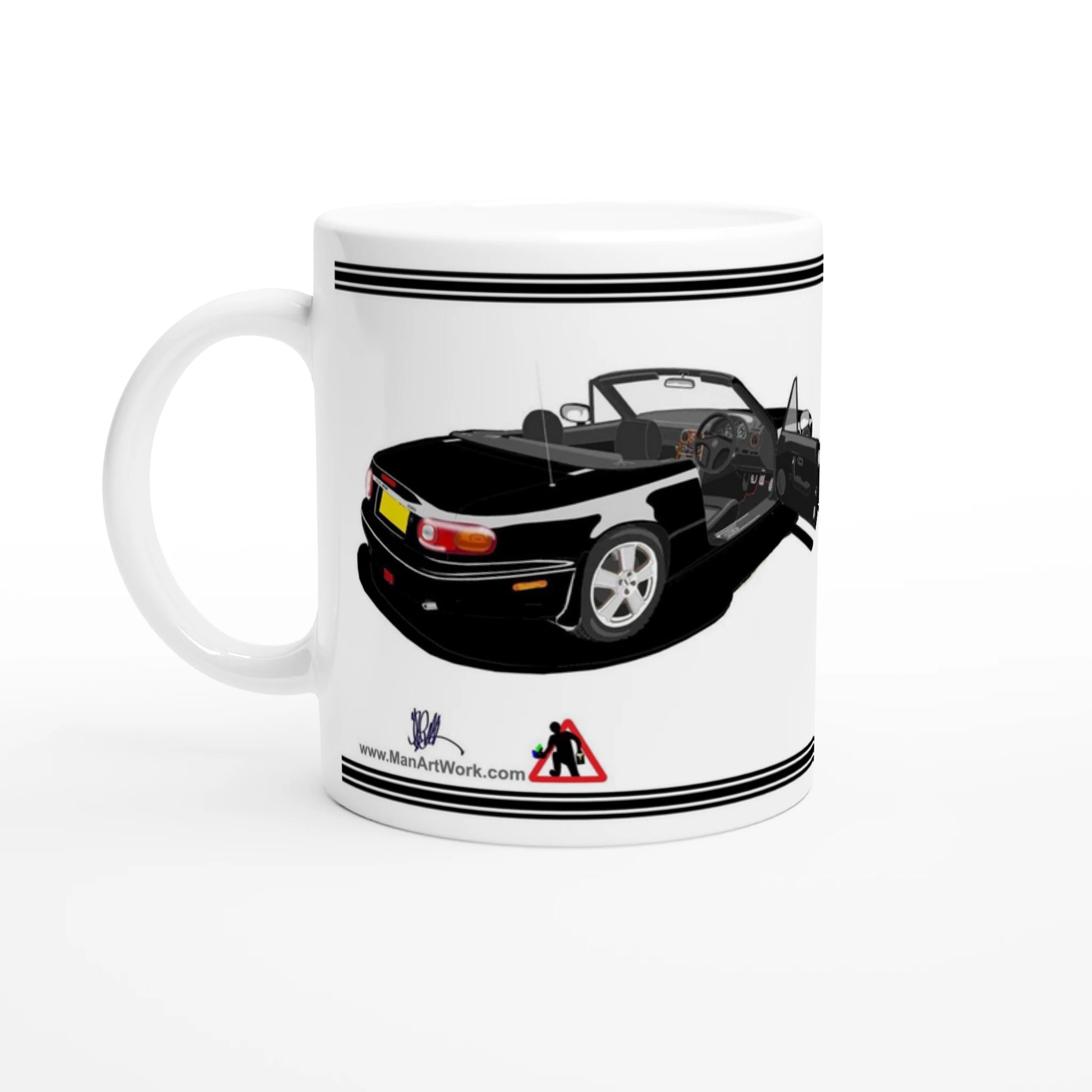 Mazda MX-5 Classic in Black Art Mug