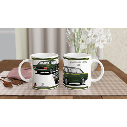 Vauxhall Viva HB GT in Green Car Mug