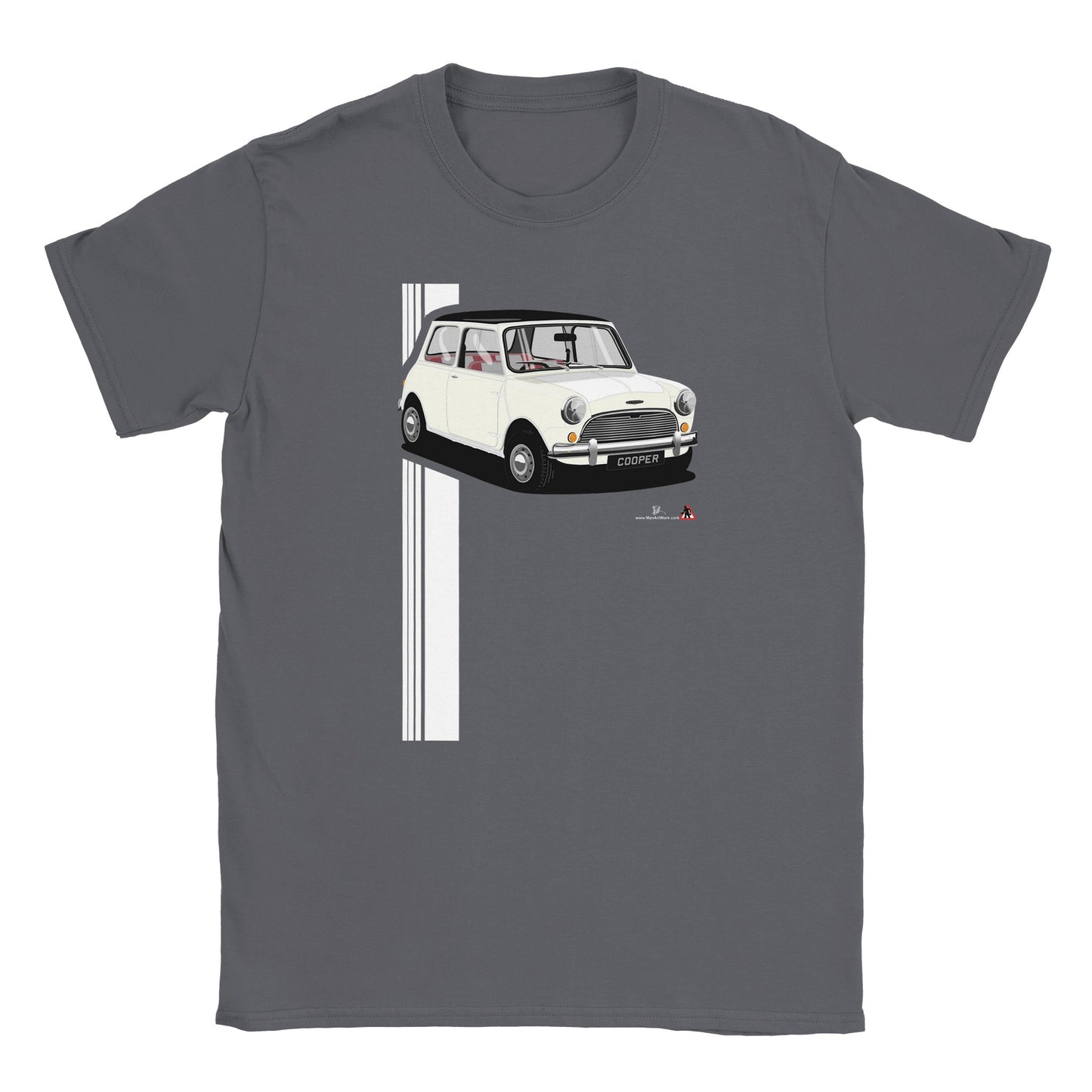 Mini Cooper Mk1 in White T Shirt