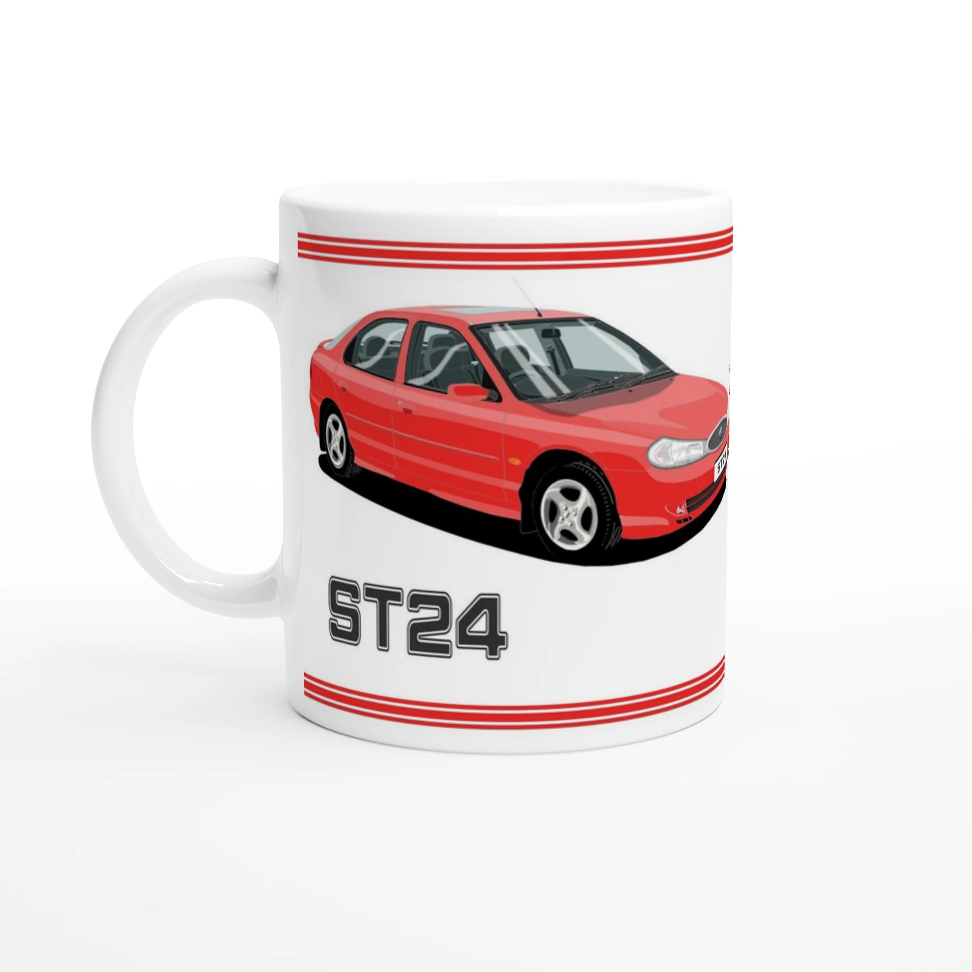 Ford Mondeo ST24 Hatchback in Red Art Mug