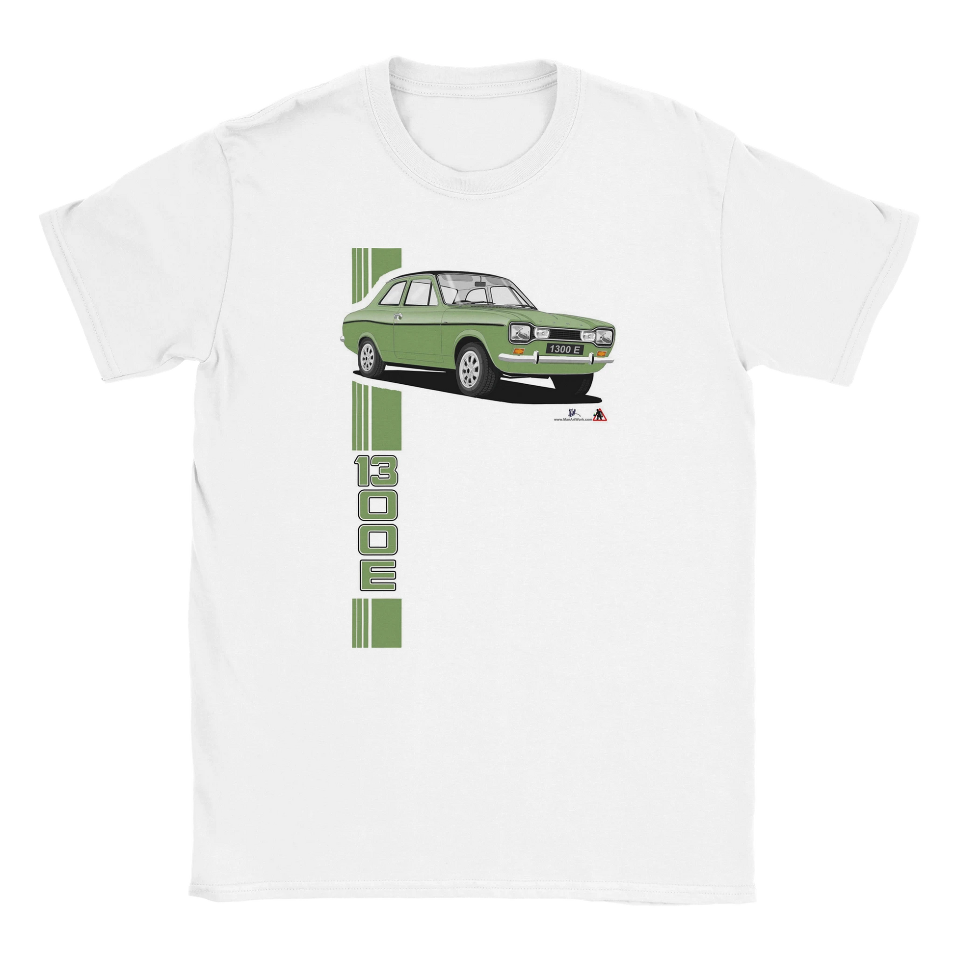 Ford Escort Mk1 1300E in Green T Shirt