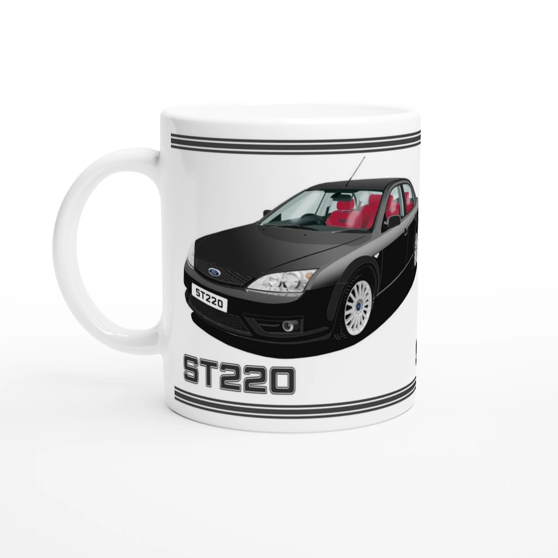 Ford Mondeo ST220  in Black & Red Art Mug