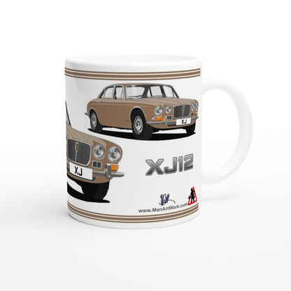 Jaguar XJ12 Mk1 in Brown Art Mug
