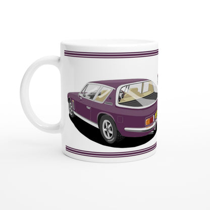 Jensen Interceptor Mk3 in Purple Art Mug