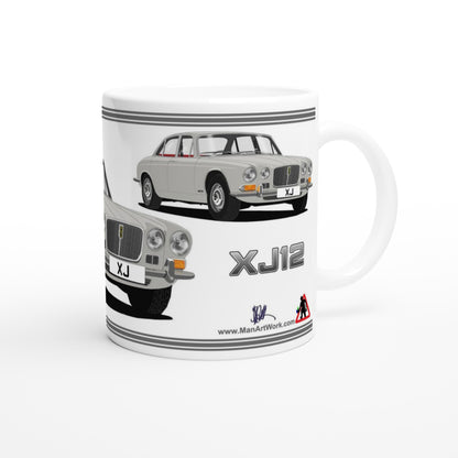 Jaguar XJ12 Mk1 in Grey Art Mug