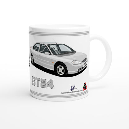 Ford Mondeo ST24 Saloon in Silver Art Mug