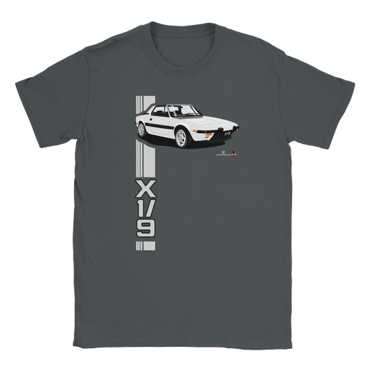 Fiat X1/9 in  Silver Art T Shirt