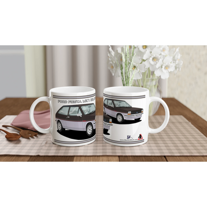 Ford Fiesta Mk1 Bravo in Brown Art Mug