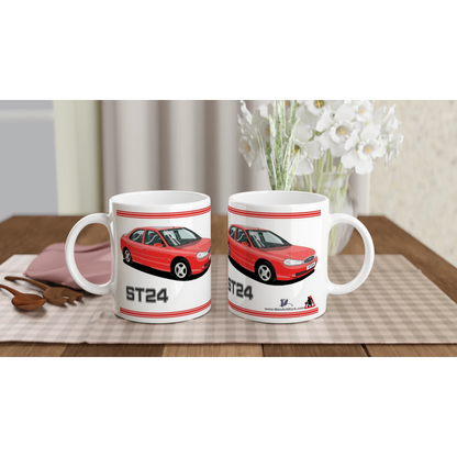 Ford Mondeo ST24 Hatchback in Red Art Mug
