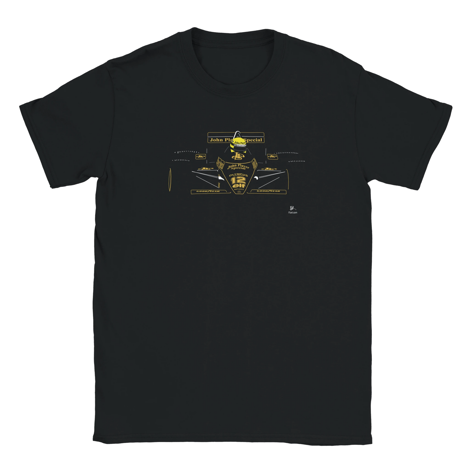 F1 Motor Racing Lotus JPS Senna T Shirt