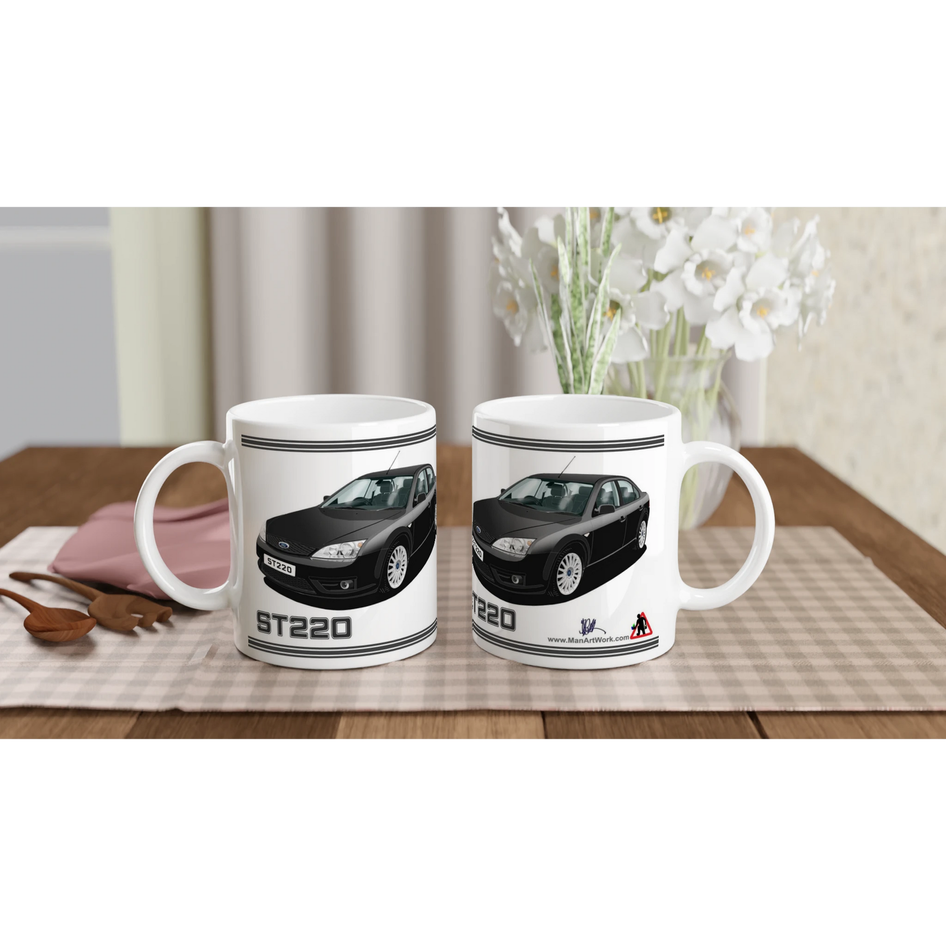 Ford Mondeo ST220  in Black Art Mug