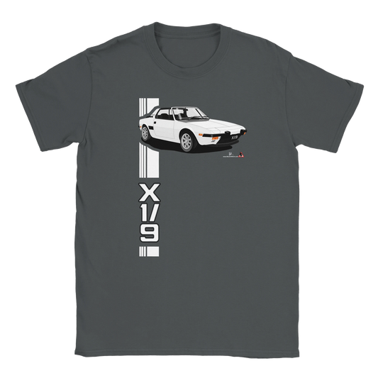 Fiat X1/9 in  White Art T Shirt