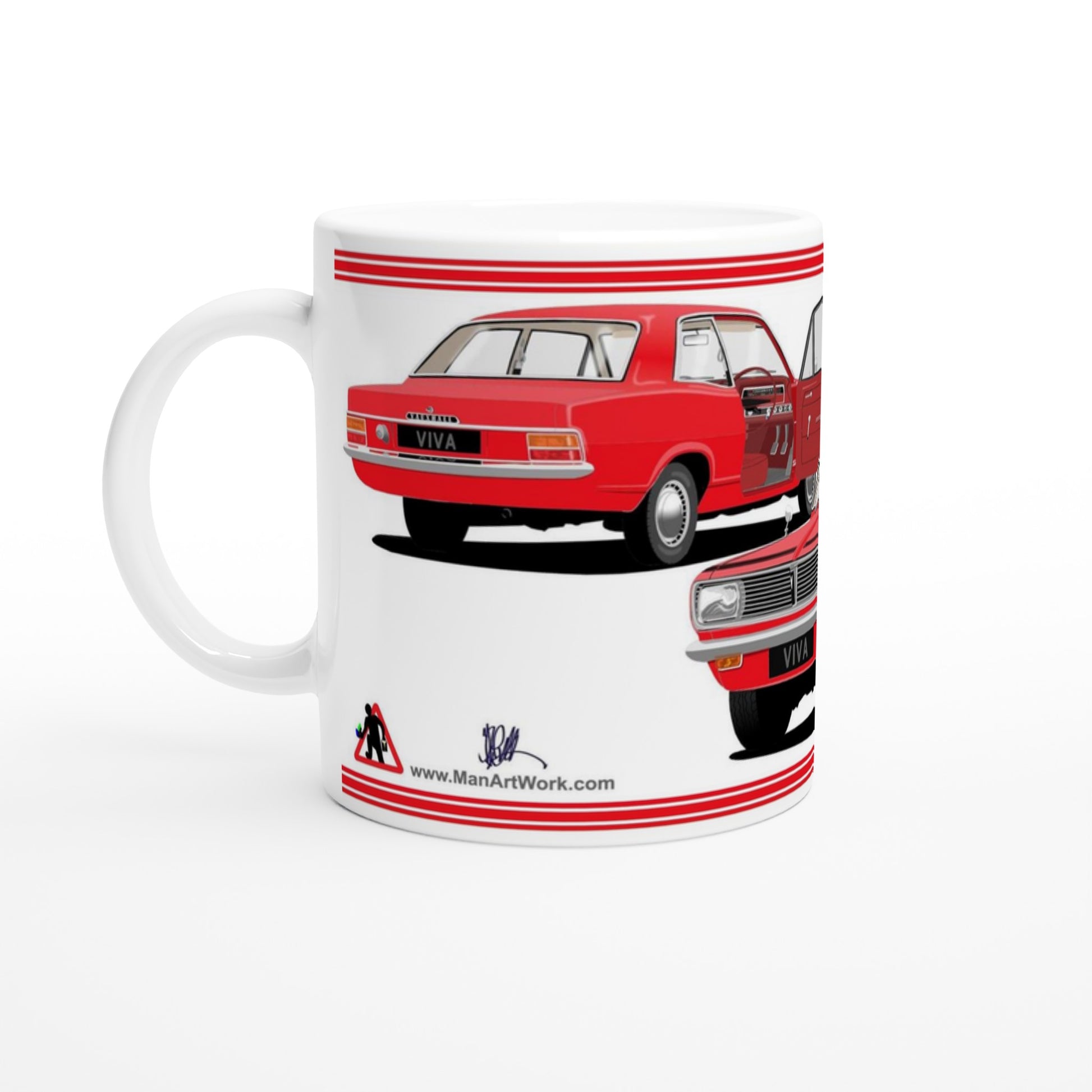Vauxhall Viva HB Brabham in Red Car Mug