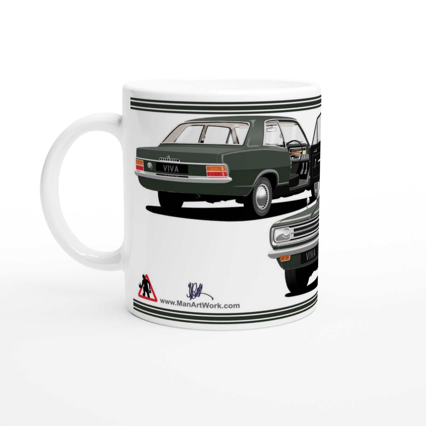 Vauxhall Viva HB Brabham in Green Car Mug