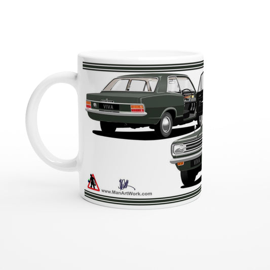 Vauxhall Viva HB Brabham in Green Car Mug
