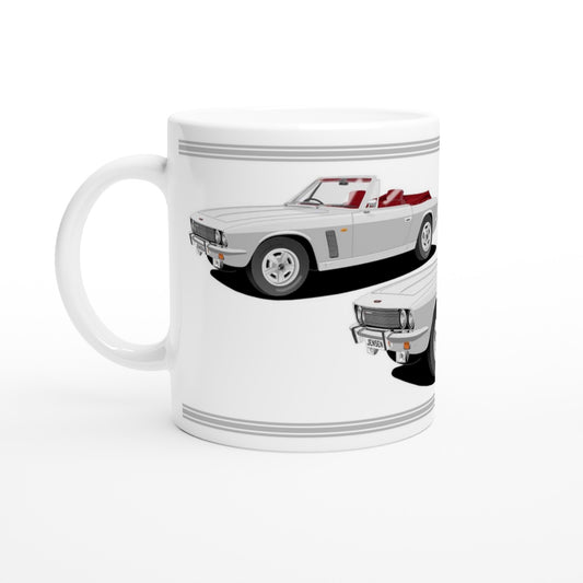 Jensen Interceptor Mk3 Convertible in Silver Art Mug