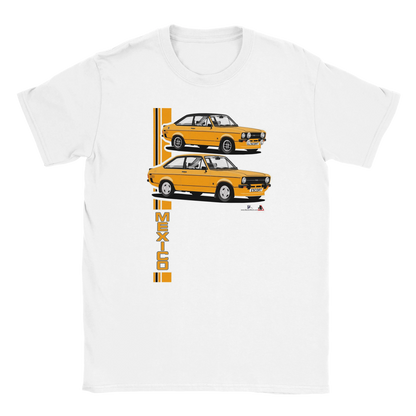 Ford Escort Mk2 Mexico T Shirt (Amber Car)