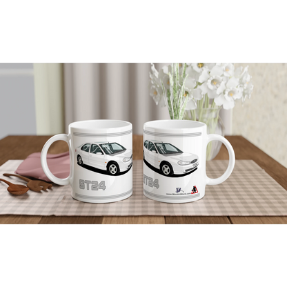 Ford Mondeo ST24 Hatchback in White Art Mug