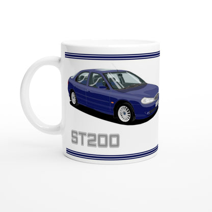 Ford Mondeo ST200 Hatchback in Blue Art Mug