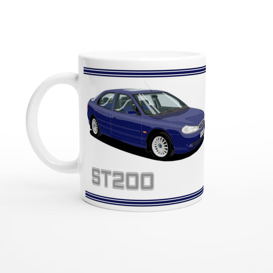 Ford Mondeo ST200 Hatchback in Blue Art Mug