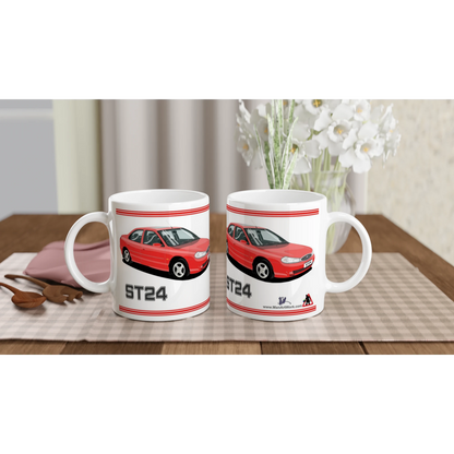 Ford Mondeo ST24 Saloon in Red Art Mug