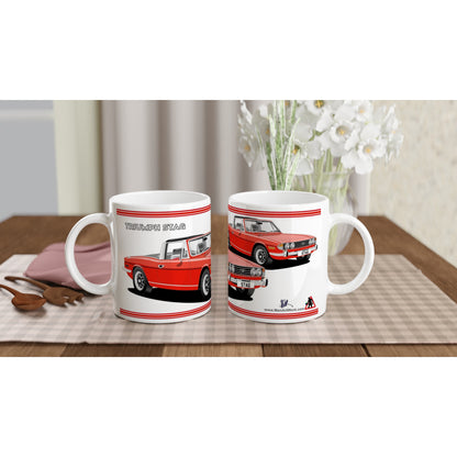 Triumph Stag Pimento Red and Black 73-75 Car Mug