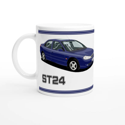 Ford Mondeo ST24 Saloon in Blue Art Mug