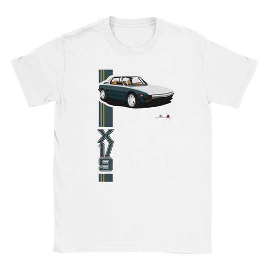 Bertone Fiat X1/9 in Blue T Shirt