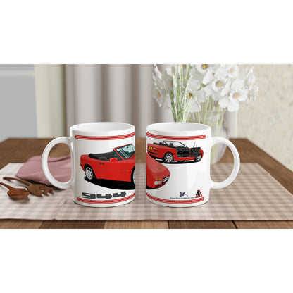 Porsche 944 MK2 Cabriolet in Red Art Mug