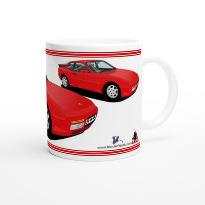 Porsche 944 MK2 in Red Art Mug