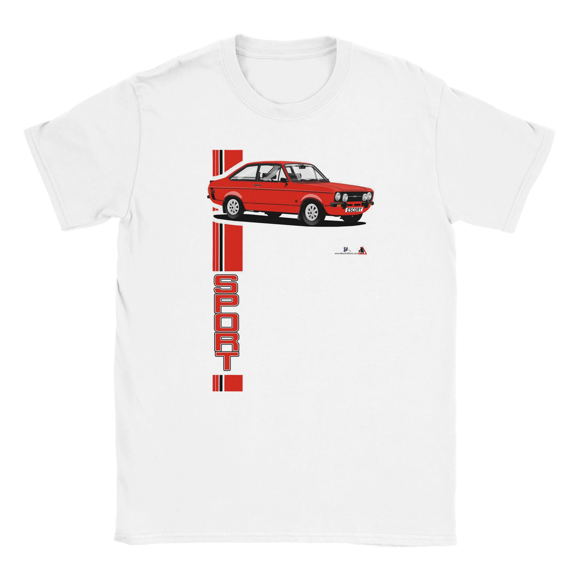 Ford Escort Mk2 1300 Sport in Red T Shirt