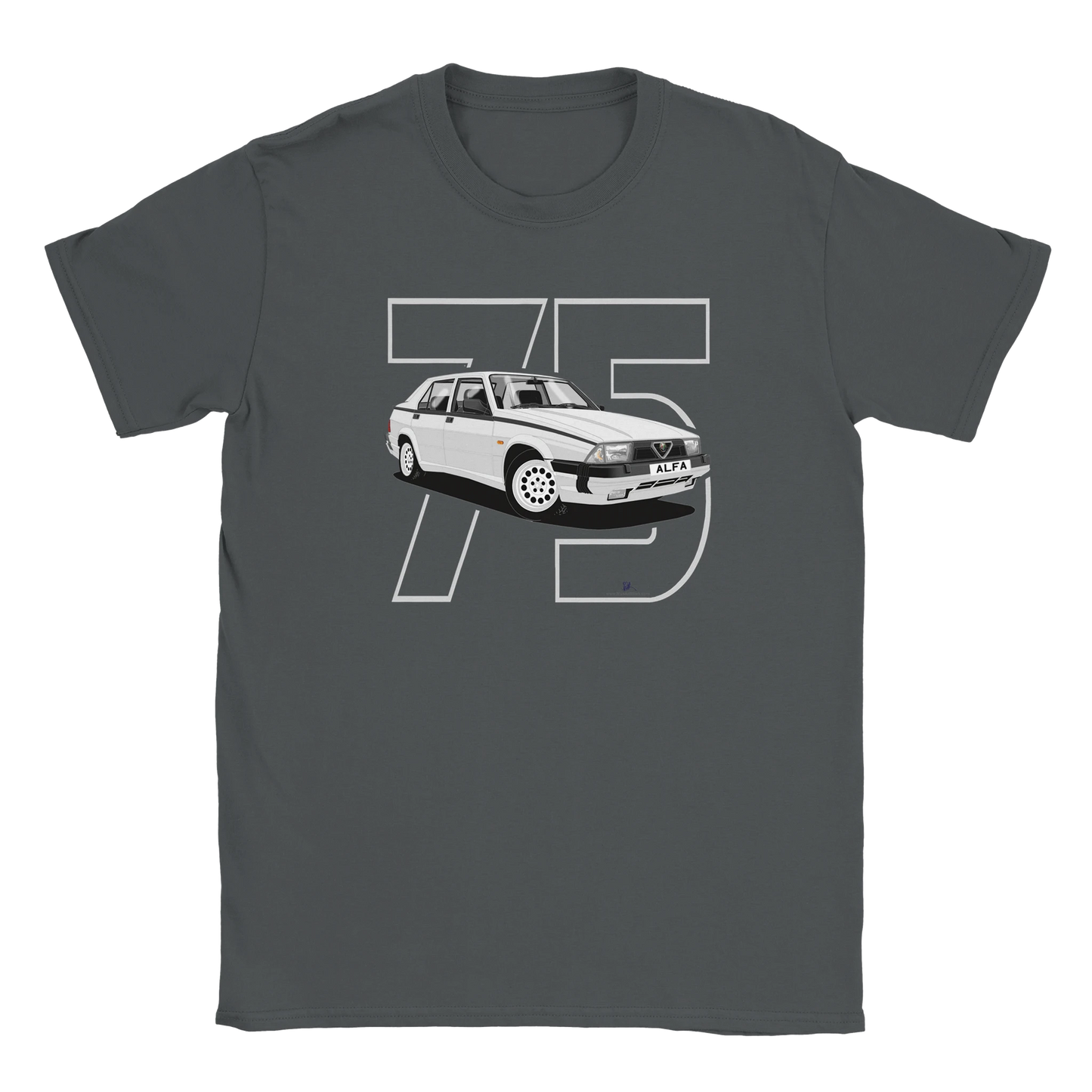 Alfa Romeo 75 in Silver Art T Shirt