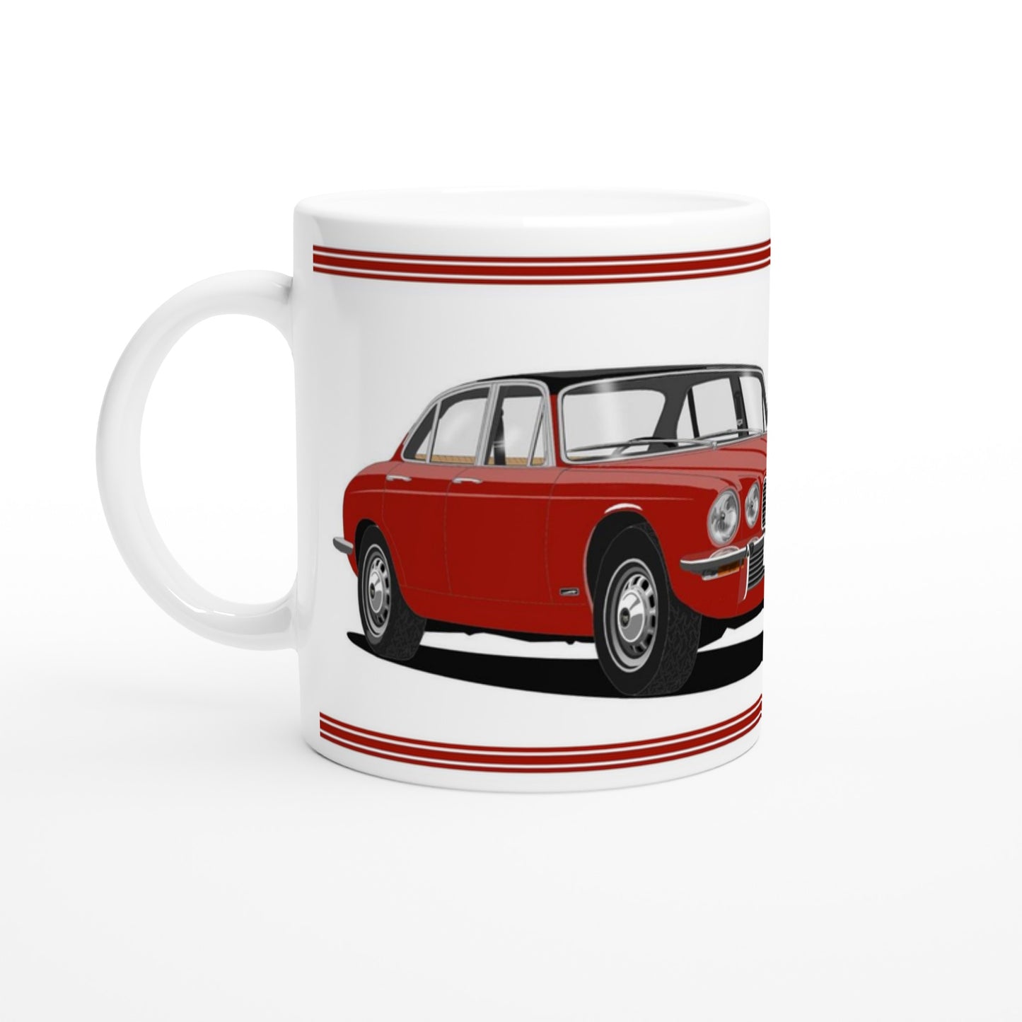 Jaguar XJ12 Mk2 in Red Art Mug