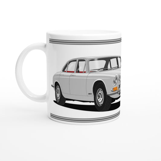 Jaguar XJ6 Mk1 in Silver Art Mug